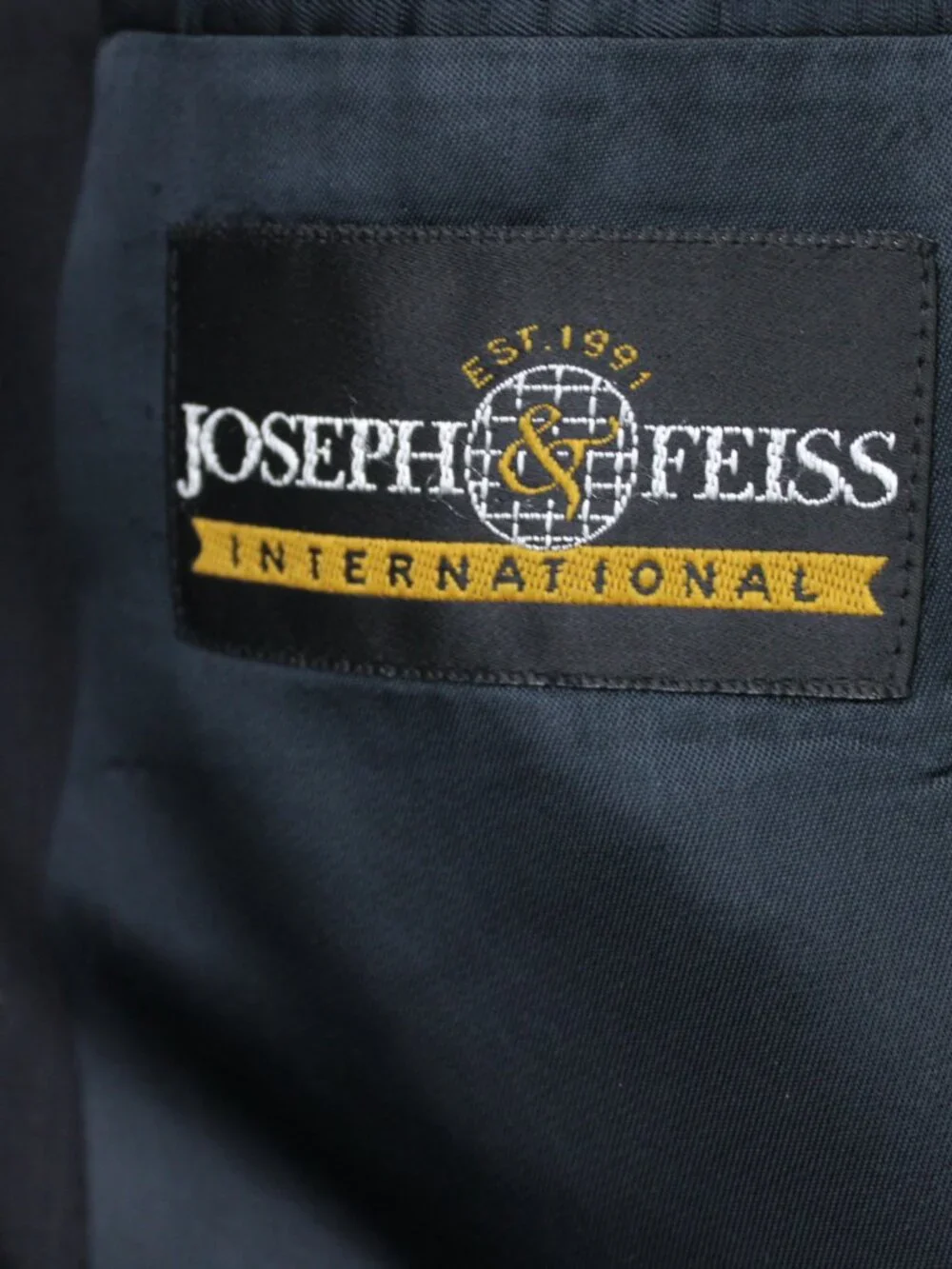 Joseph & Feiss Blazer Mens 56 Long Black 100% Pure Virgin Wool International